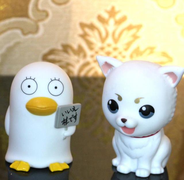 Figurka akcji GINTAMA Sadaharu Elizabeth pies pinceine, śliczna maskotka Anime, kolekcjonerska zabawka dla dzieci - Wianko - 6