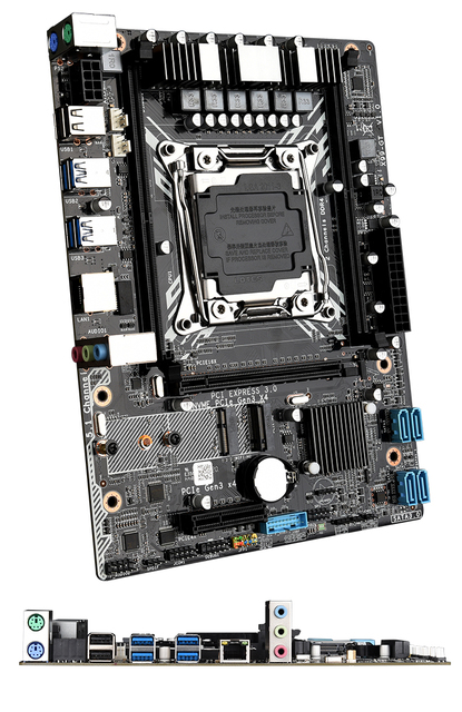 Płyta główna X99 GT obsługująca procesor Xeon E5 V3/V4, pamięć DDR4, gniazdo M-ATX, USB3.0, NVME M.2 i WIFI - Wianko - 5