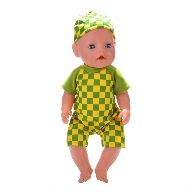 Ubranka dla lalki jednorożec w strojach kąpielowych - dla lalek o wymiarach 18 cali (45 cm) i 43 cm, idealne jako świąteczna zabawka dla dziewczynek do własnoręcznej konstrukcji - Wianko - 18