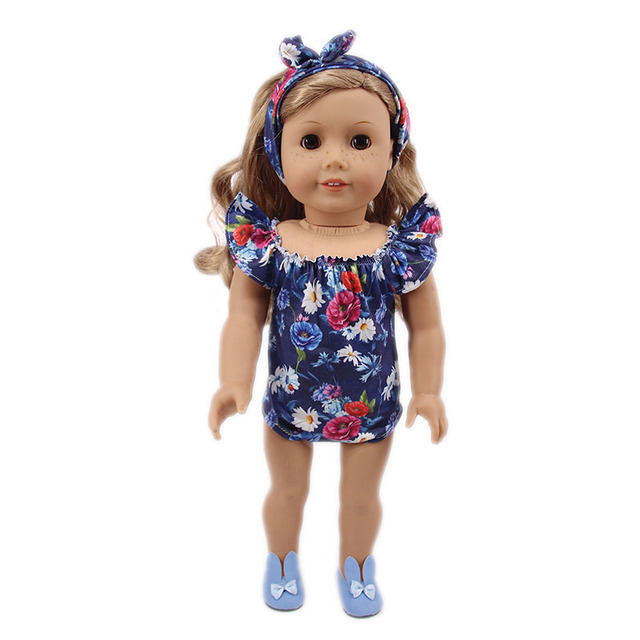 Ubranka dla lalki jednorożec w strojach kąpielowych - dla lalek o wymiarach 18 cali (45 cm) i 43 cm, idealne jako świąteczna zabawka dla dziewczynek do własnoręcznej konstrukcji - Wianko - 16
