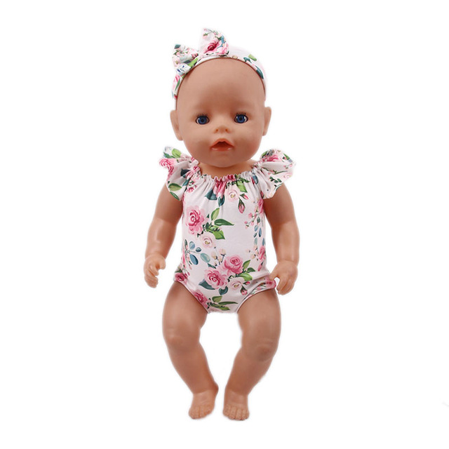 Ubranka dla lalki jednorożec w strojach kąpielowych - dla lalek o wymiarach 18 cali (45 cm) i 43 cm, idealne jako świąteczna zabawka dla dziewczynek do własnoręcznej konstrukcji - Wianko - 24
