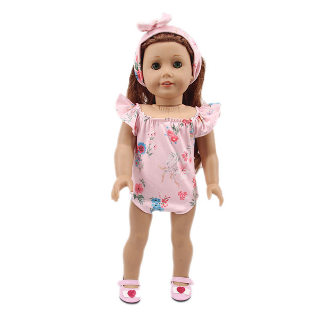 Ubranka dla lalki jednorożec w strojach kąpielowych - dla lalek o wymiarach 18 cali (45 cm) i 43 cm, idealne jako świąteczna zabawka dla dziewczynek do własnoręcznej konstrukcji - Wianko - 19