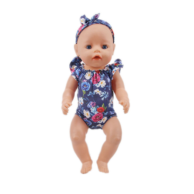 Ubranka dla lalki jednorożec w strojach kąpielowych - dla lalek o wymiarach 18 cali (45 cm) i 43 cm, idealne jako świąteczna zabawka dla dziewczynek do własnoręcznej konstrukcji - Wianko - 15