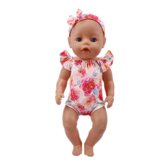 Ubranka dla lalki jednorożec w strojach kąpielowych - dla lalek o wymiarach 18 cali (45 cm) i 43 cm, idealne jako świąteczna zabawka dla dziewczynek do własnoręcznej konstrukcji - Wianko - 21