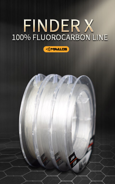 Żyłka wędkarska Mavllos Finder X 100% fluorocarbon line sink - niewidzialna żyłka z włókna węglowego - Wianko - 1