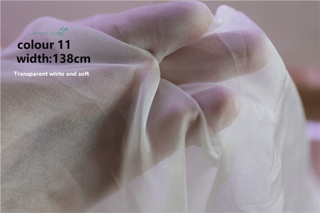 Główny kostium z nowej czystej tkaniny jedwabiu szyfonowej - cienki 100% jedwab - modne tkaniny - hurtownia DIY - Wianko - 6