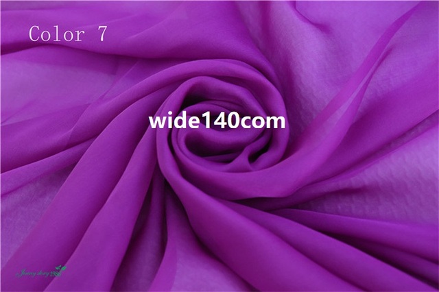 Główny kostium z nowej czystej tkaniny jedwabiu szyfonowej - cienki 100% jedwab - modne tkaniny - hurtownia DIY - Wianko - 2