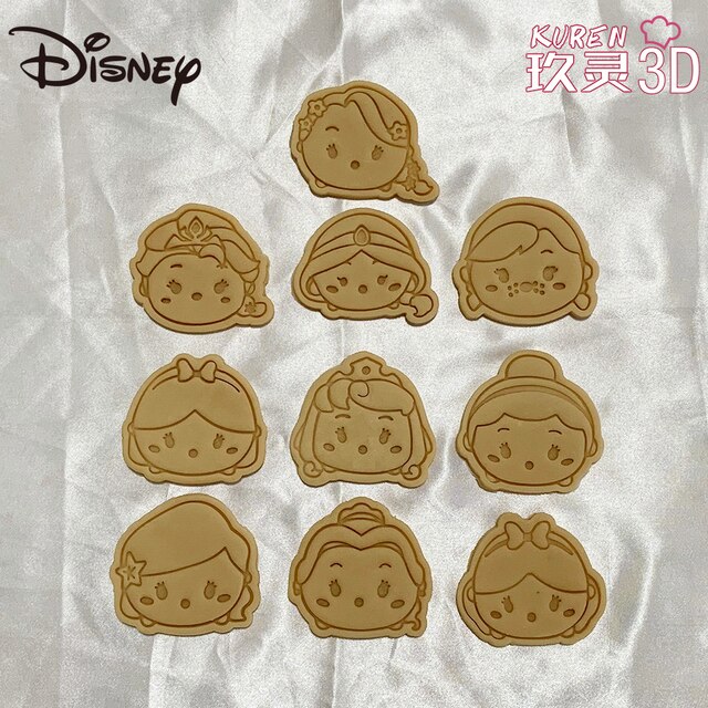 Foremka do ciasteczek Disney Princess do wykrawania kształtów z masy cukrowej - trójwymiarowe narzędzie do pieczenia domowych ciastek - Wianko - 1