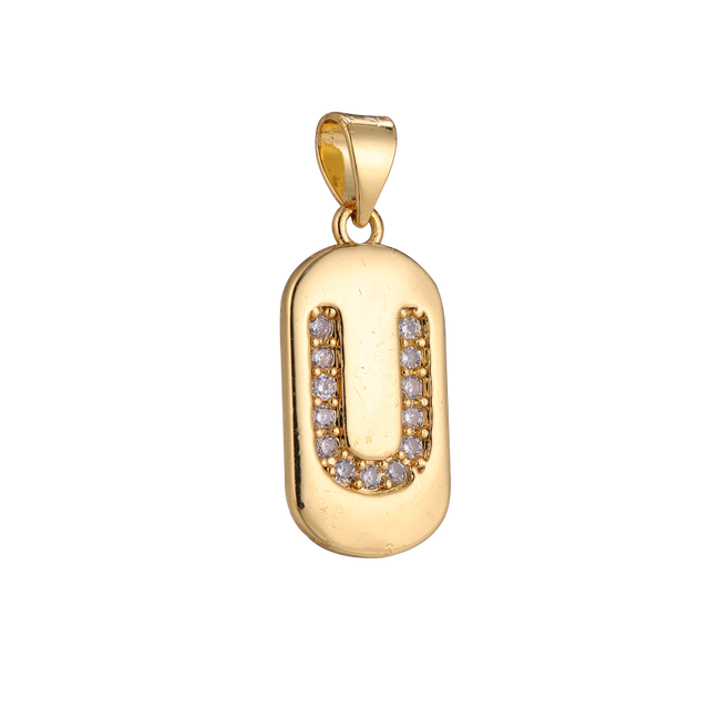 Wisiorek zaczepka litery alfabetu Juya 20*10mm do biżuterii DIY - Wianko - 22