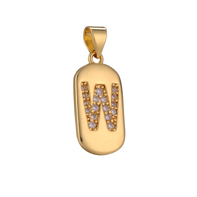 Wisiorek zaczepka litery alfabetu Juya 20*10mm do biżuterii DIY - Wianko - 24