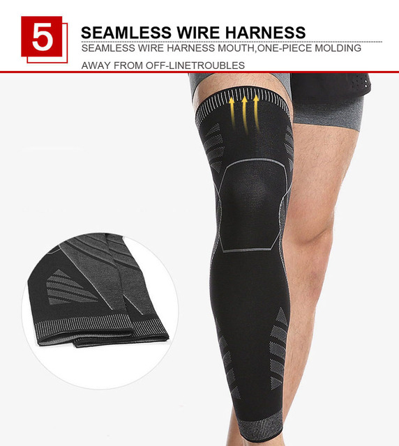 Ochraniacz kolana AOLIKES elastyczny Brace do biegania, koszykówki, siatkówki, piłki nożnej, rowerowy - Wianko - 9