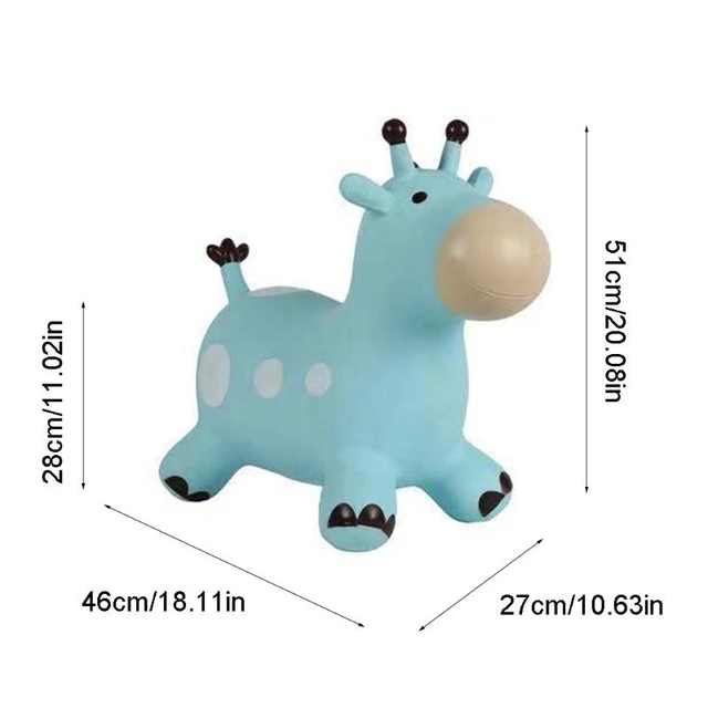 Skocz konno na żyrafie – nadmuchiwana zabawka dla dzieci, hopper odbijający-motywacja - Wianko - 8