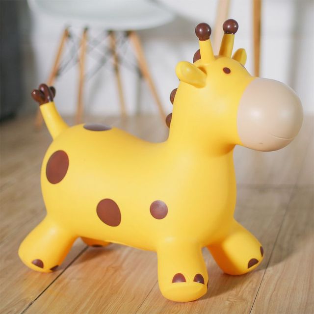 Skocz konno na żyrafie – nadmuchiwana zabawka dla dzieci, hopper odbijający-motywacja - Wianko - 2