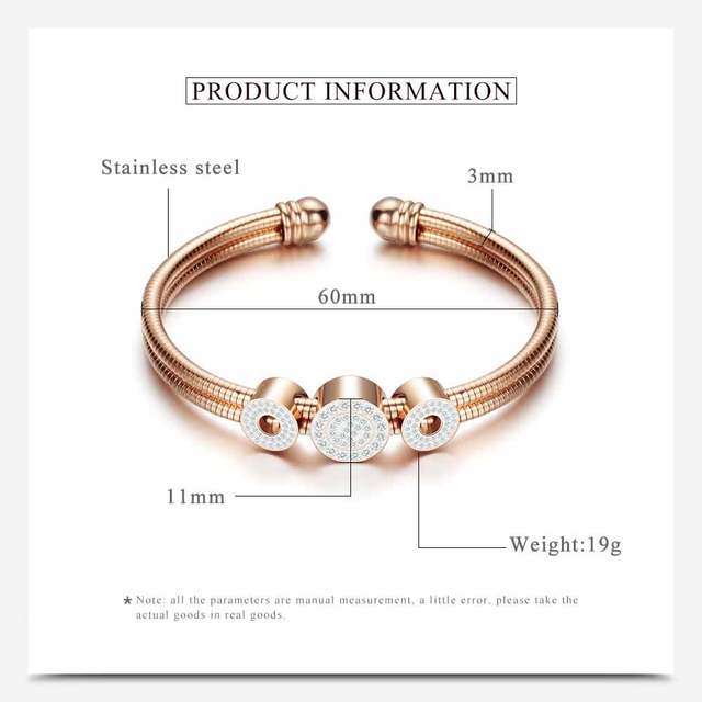 Nowe mody ślubne bransoletki wąż z wodoodpornej stali nierdzewnej z łańcuszkami na rękę, kolory 3 warianty z austriackimi kryształami - Wianko - 16