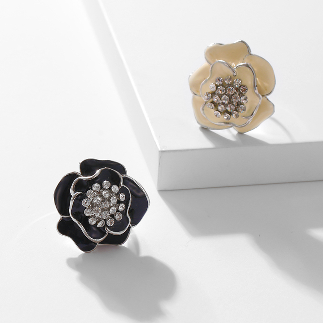 Róża pierścionek z wyselekcjonowanego materiału - modowy prezent na nowy rok - Wianko - 11