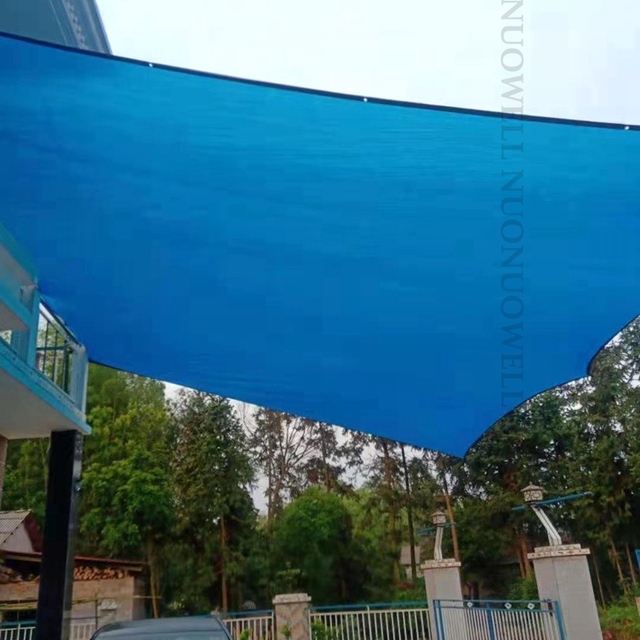 Nowa siatka cieniująca 90% niebieska 8Pin - przeciwsłoneczna osłona z HDPE anty-UV do ogrodu, stoczni i balkonu - Wianko - 11