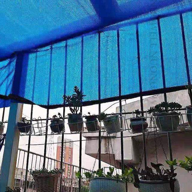 Nowa siatka cieniująca 90% niebieska 8Pin - przeciwsłoneczna osłona z HDPE anty-UV do ogrodu, stoczni i balkonu - Wianko - 10