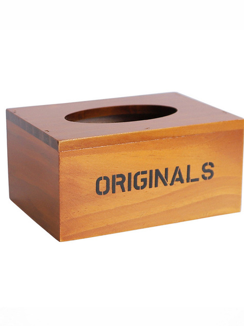 Drewniane pudełko na chusteczki toaletowe w stylu retro z uchwytem - Wianko - 6