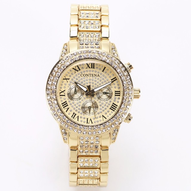 Srebrne luksusowe damskie zegarki z kryształami i diamentami Montre Femme Relogio Feminino 2021 - Wianko - 18