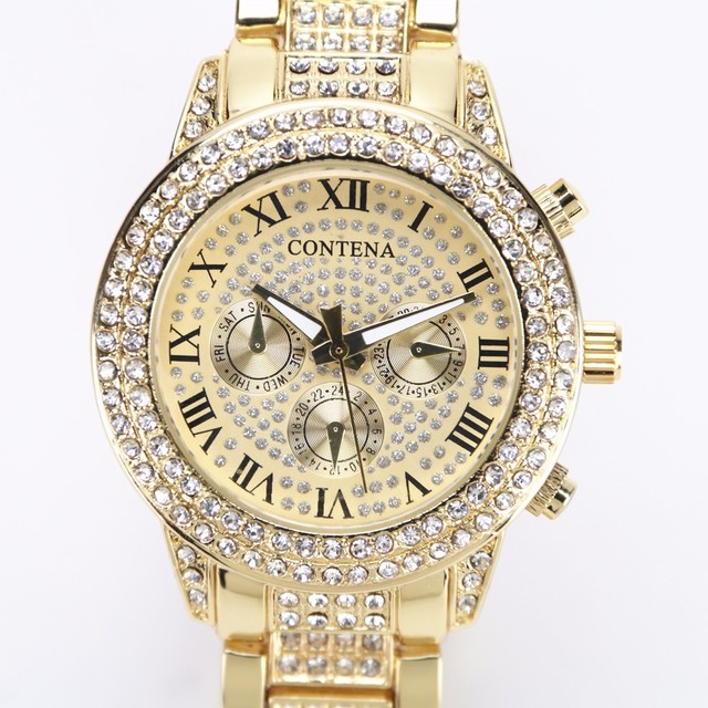 Srebrne luksusowe damskie zegarki z kryształami i diamentami Montre Femme Relogio Feminino 2021 - Wianko - 16