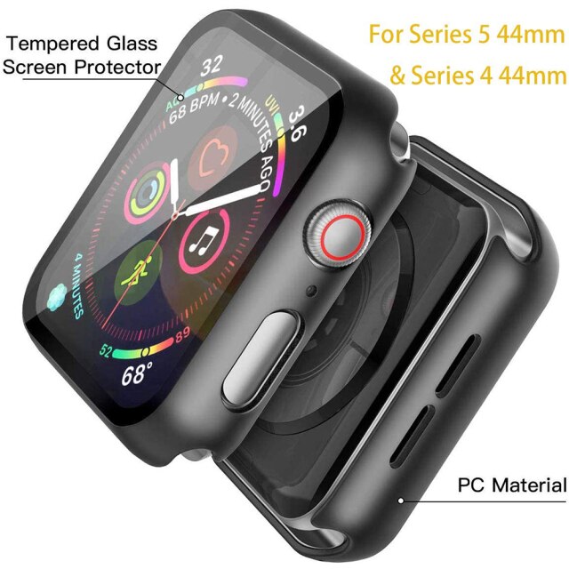 2x Hartowane szklane ochraniacze ekranu dla Apple Watch Seria 6/5/4/3/2/SE 44/40/42/38 mm - folie ochronne - Wianko - 2