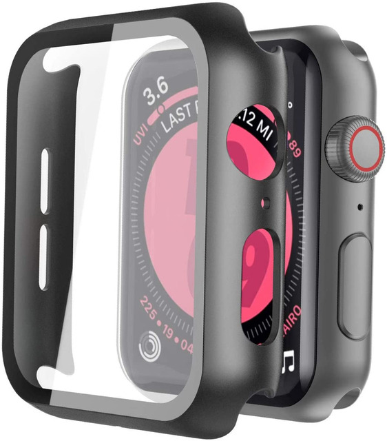 2x Hartowane szklane ochraniacze ekranu dla Apple Watch Seria 6/5/4/3/2/SE 44/40/42/38 mm - folie ochronne - Wianko - 6