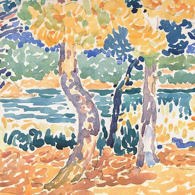 Obraz ścienny na płótnie Henri Edmond Cross Stars Garden Cloud do salonu - abstrakcyjne druki zdjęcia - Wianko - 6