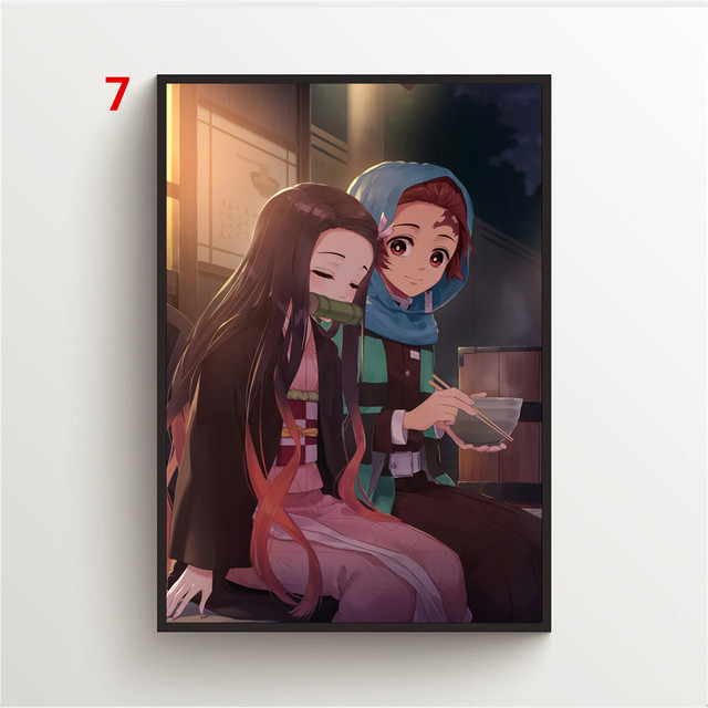 Plakat na ścianę Kamado Tanjiro Anime - Pogromca demonów, ozdoba pokoju, obraz na płótnie, dekoracja ściany - Wianko - 9