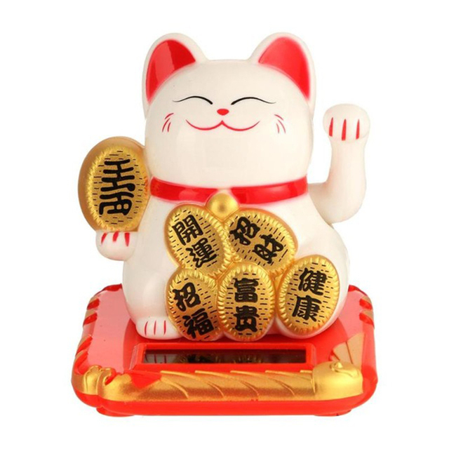 Figurka kota bogactwa i szczęścia Feng Shui - ozdoba samochodu i prezencik na szczęście! - Wianko - 17