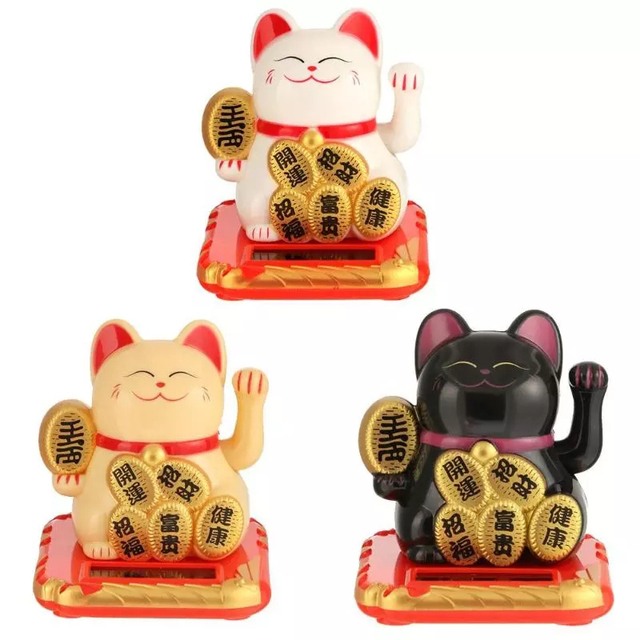 Figurka kota bogactwa i szczęścia Feng Shui - ozdoba samochodu i prezencik na szczęście! - Wianko - 11