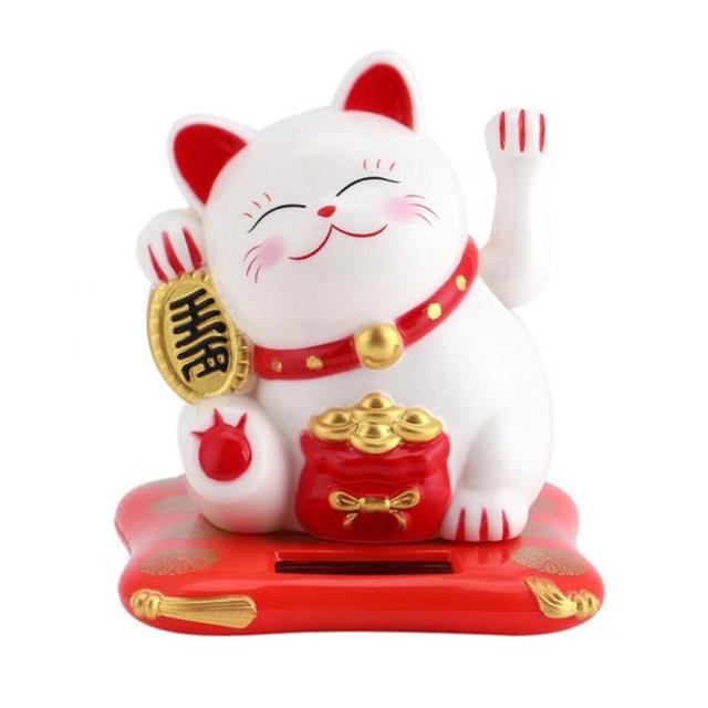 Figurka kota bogactwa i szczęścia Feng Shui - ozdoba samochodu i prezencik na szczęście! - Wianko - 15
