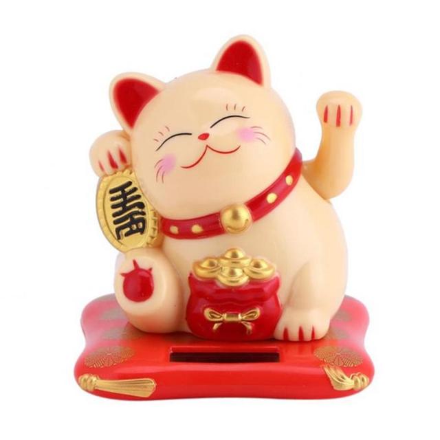 Figurka kota bogactwa i szczęścia Feng Shui - ozdoba samochodu i prezencik na szczęście! - Wianko - 16