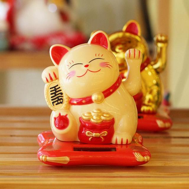 Figurka kota bogactwa i szczęścia Feng Shui - ozdoba samochodu i prezencik na szczęście! - Wianko - 6