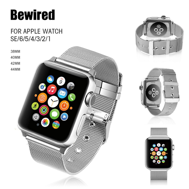 Pasek sportowy ze stali nierdzewnej do Apple Watch 38MM/42MM/40MM/44MM (iWatch SE 6/5/4/3/2/1) - Wianko - 3