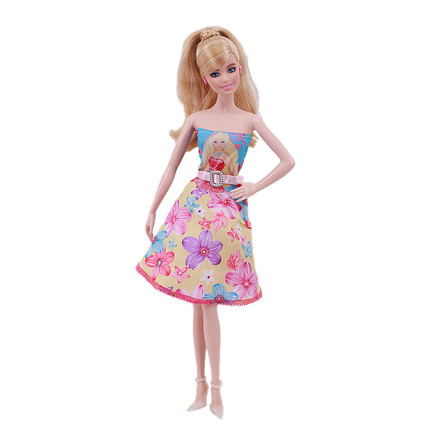 Lalka w eleganckiej i wspaniałej sukni wieczorowej Fit 1/12 do lalki Barbie - świąteczny prezent urodzinowy - Wianko - 8