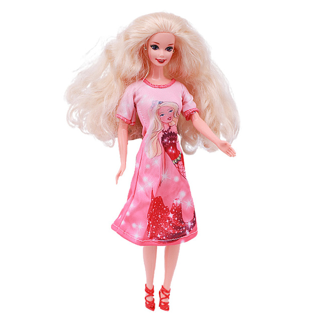 Lalka w eleganckiej i wspaniałej sukni wieczorowej Fit 1/12 do lalki Barbie - świąteczny prezent urodzinowy - Wianko - 5