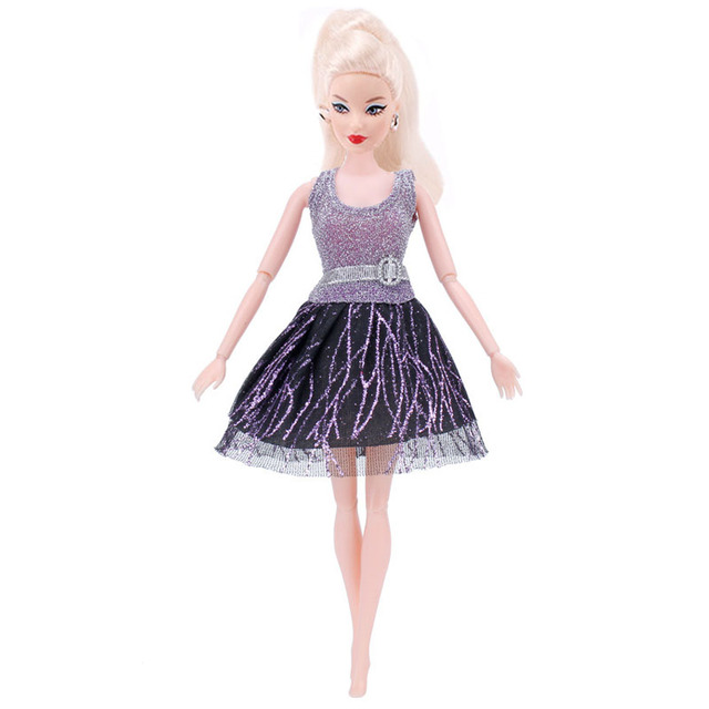 Lalka w eleganckiej i wspaniałej sukni wieczorowej Fit 1/12 do lalki Barbie - świąteczny prezent urodzinowy - Wianko - 15