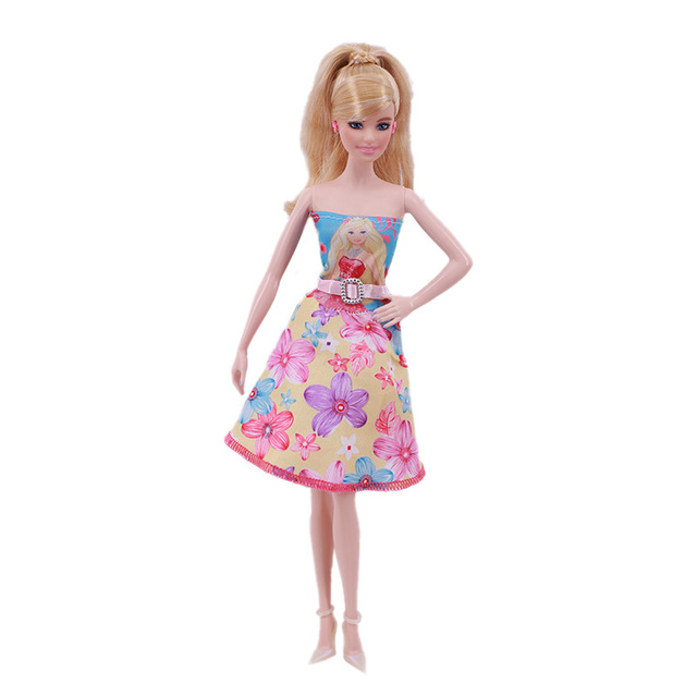 Lalka w eleganckiej i wspaniałej sukni wieczorowej Fit 1/12 do lalki Barbie - świąteczny prezent urodzinowy - Wianko - 7