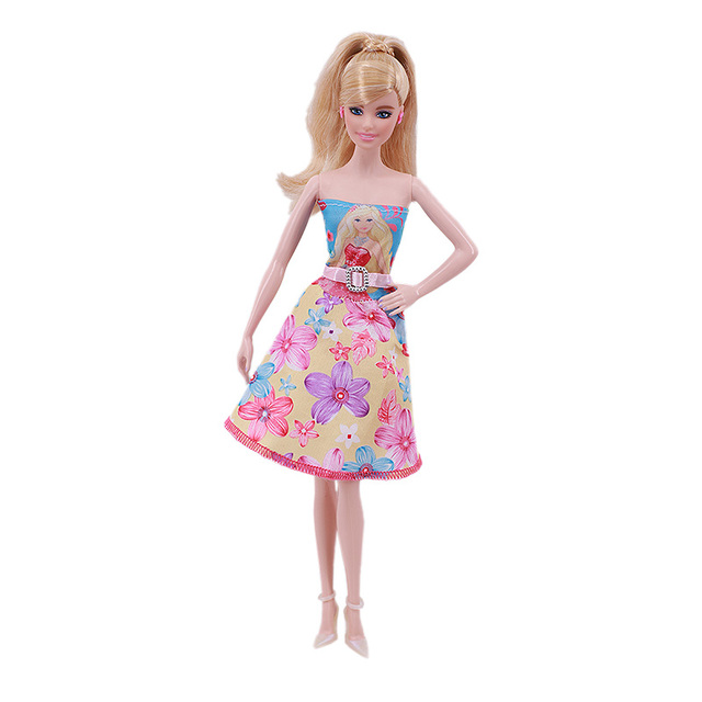 Lalka w eleganckiej i wspaniałej sukni wieczorowej Fit 1/12 do lalki Barbie - świąteczny prezent urodzinowy - Wianko - 9