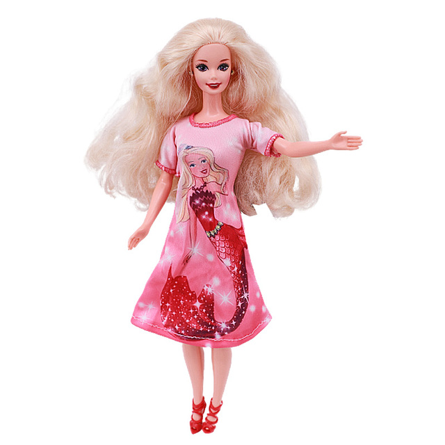 Lalka w eleganckiej i wspaniałej sukni wieczorowej Fit 1/12 do lalki Barbie - świąteczny prezent urodzinowy - Wianko - 4