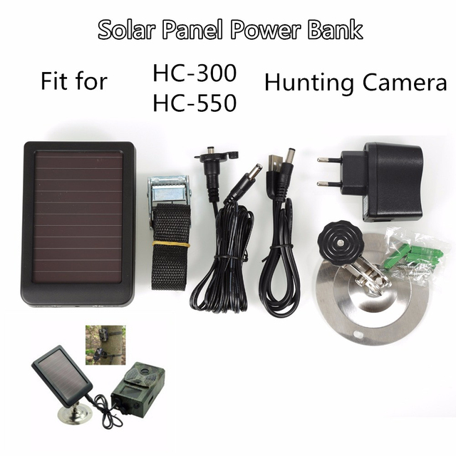 Kamera myśliwska zasilana panelem słonecznym o mocy 6V-12V do aparatów Trail HC300 HC300M HC500G HC500M HC700 - Wianko - 1