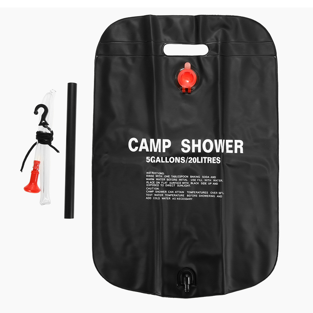 Namiot kempingowy TOMSHOO z prysznicem i przebieralnią - 20L worek prysznicowy - Wianko - 19