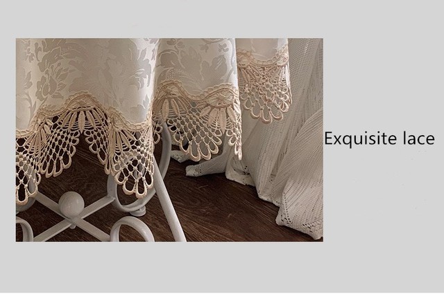 Luksusowy obrus europejskiej koronki żakardowej satynowy - okrągły - na stół - dla domu, wesele, bankiet, meble, pokrywa - Wianko - 6