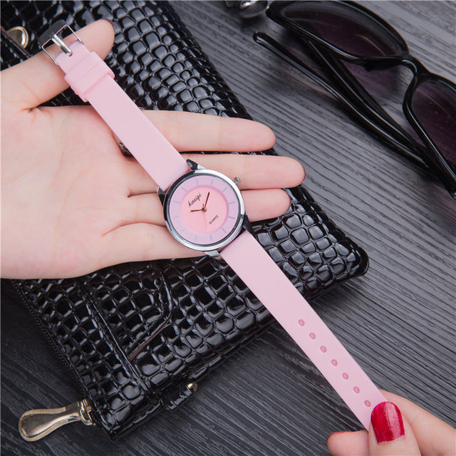 Nowoczesny zegarek damski z paskiem silikonowym - styl koreański, 2021, najlepiej sprzedający się - Wianko - 3