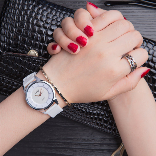 Nowoczesny zegarek damski z paskiem silikonowym - styl koreański, 2021, najlepiej sprzedający się - Wianko - 4