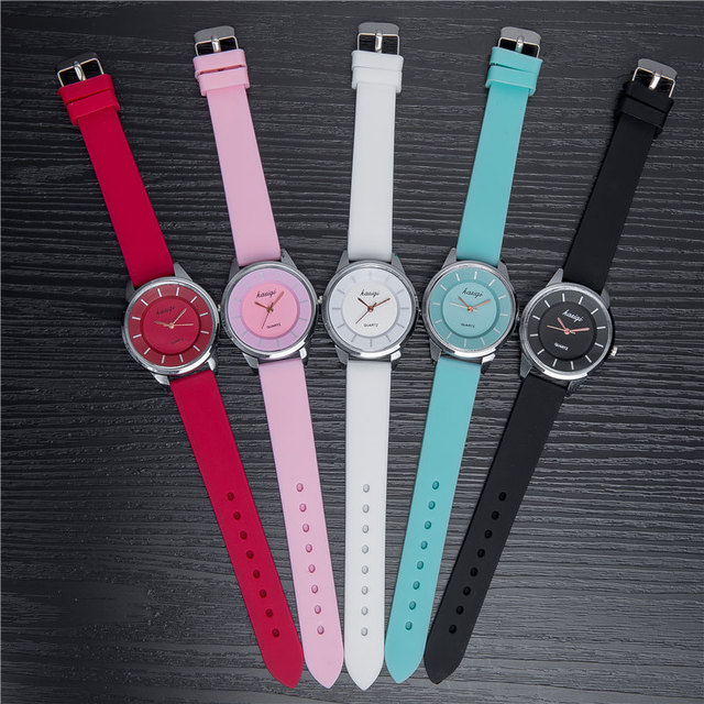 Nowoczesny zegarek damski z paskiem silikonowym - styl koreański, 2021, najlepiej sprzedający się - Wianko - 2