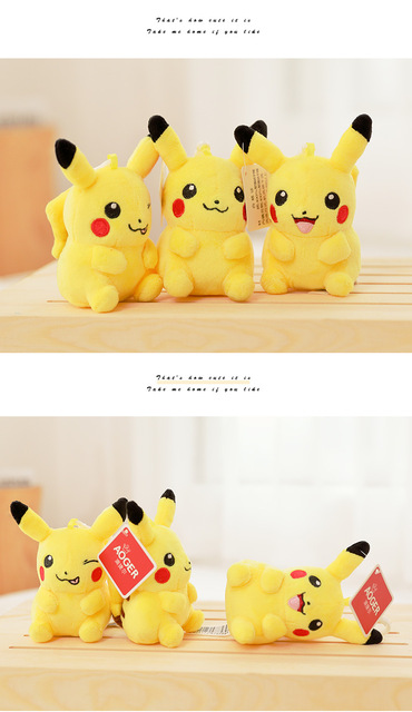 Autentyczne Pluszowe Zabawki Pokemon dla Dzieci - Figma Pikachu i Psyduck w Kształcie Wisiorka - Wianko - 6
