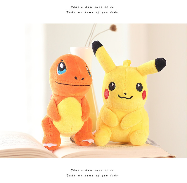 Autentyczne Pluszowe Zabawki Pokemon dla Dzieci - Figma Pikachu i Psyduck w Kształcie Wisiorka - Wianko - 7