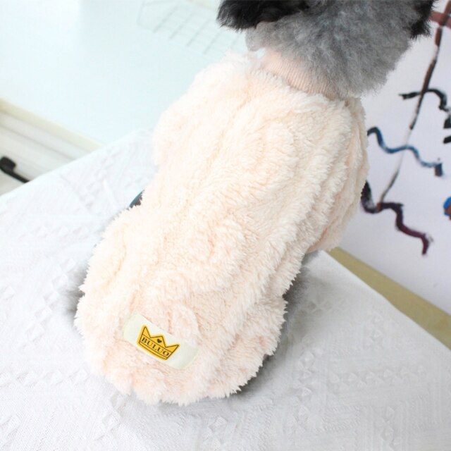 Ciepły polarowy płaszcz dwustronny dla psa - kurtka buldog francuski sweter kostium odzież - Wianko - 4