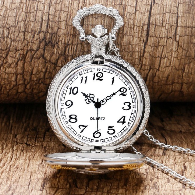 Kieszonkowy zegarek radziecki sierp młot CCCP - brązowy wisiorek komunizm - Wianko - 1